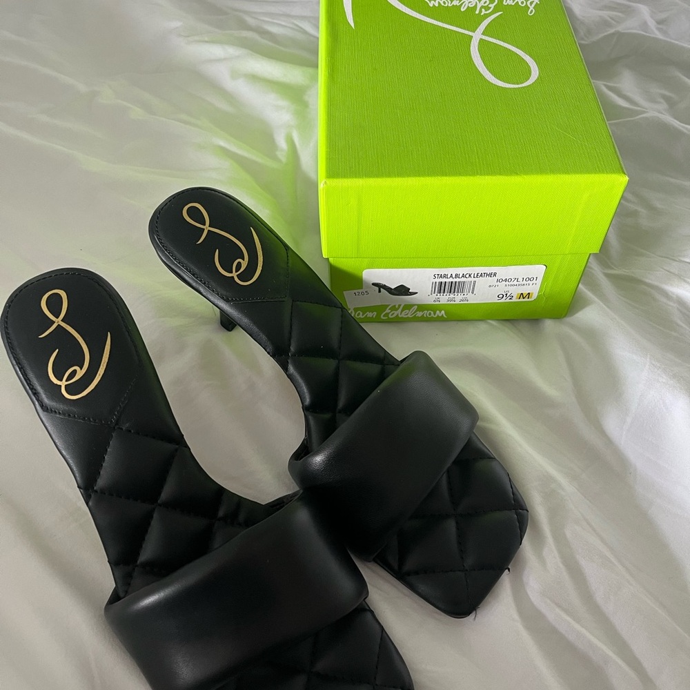 Sam Edelman Black Starla Slide Sandals